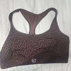 VS Pink Leopard Print Sports Bra